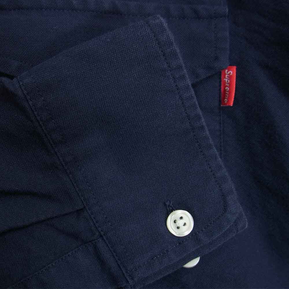 Supreme シュプリーム L/S Shirt ボタンダウン シャツ ネイビー系 S【中古】