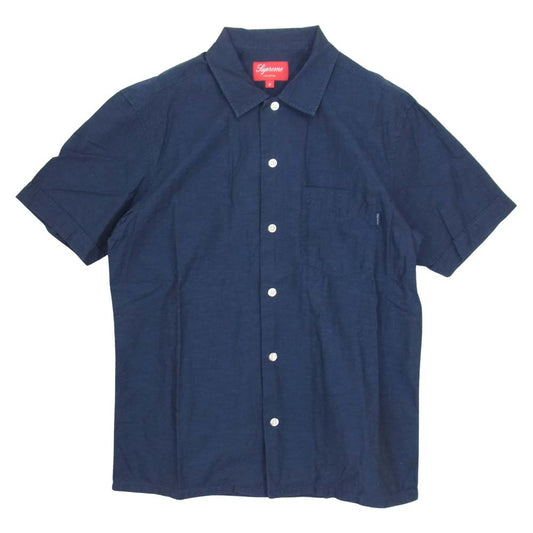 Supreme シュプリーム S/S Shirt 胸ポケット 半袖 シャツ ネイビー ネイビー系 S【中古】