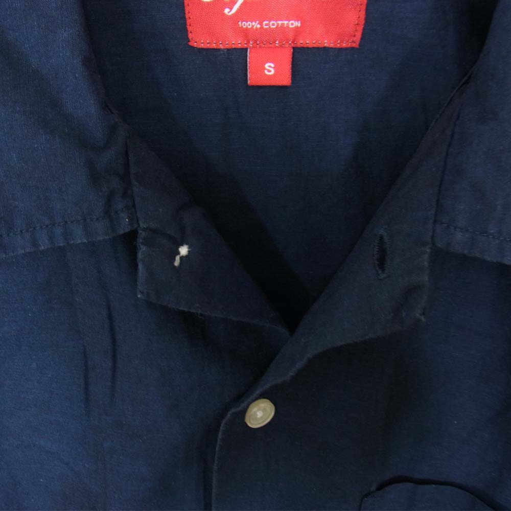 Supreme シュプリーム S/S Shirt 胸ポケット 半袖 シャツ ネイビー ネイビー系 S【中古】