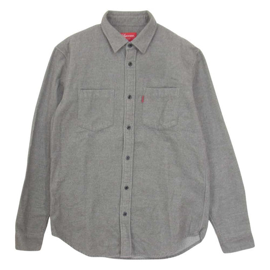 Supreme シュプリーム L/S Shirt 長袖 シャツ グレー系 S【中古】