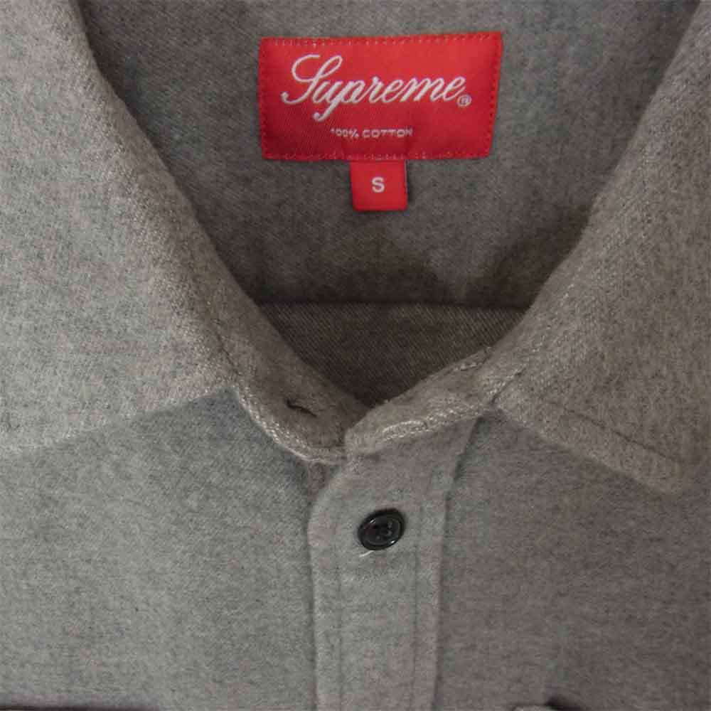 Supreme シュプリーム L/S Shirt 長袖 シャツ グレー系 S【中古】