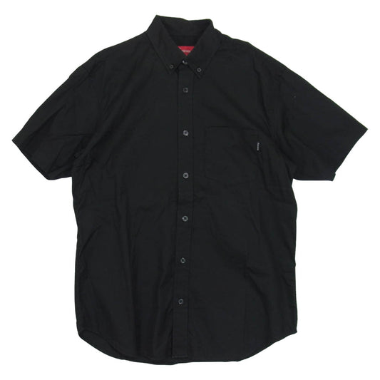 Supreme シュプリーム S/S Shirt 半袖 ボタンダウン シャツ ブラック ブラック系 S【中古】