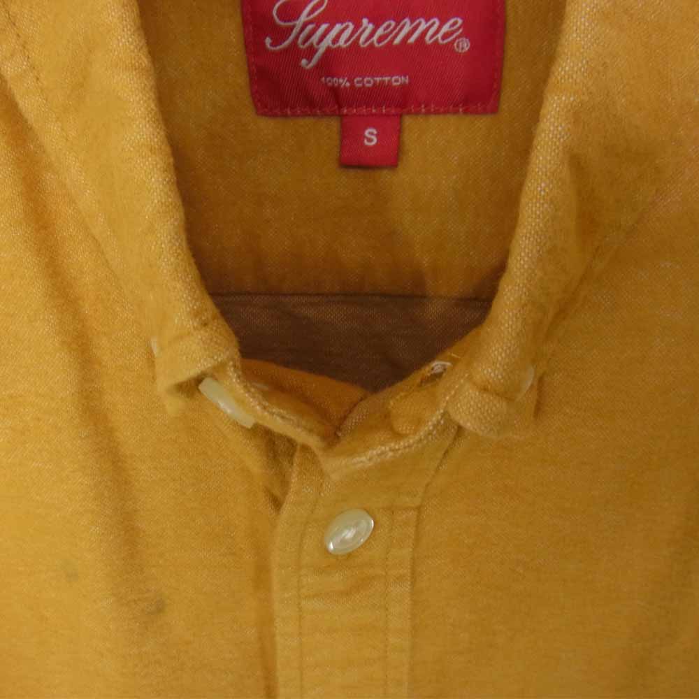 Supreme シュプリーム ボタンダウン シャツ イエロー系 S【中古】