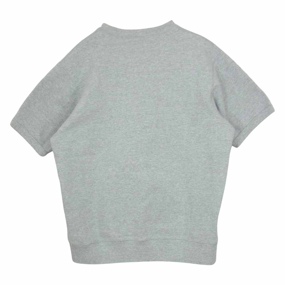 Supreme シュプリーム 15SS S/S Logo Crewneck ロゴ 半袖 クルーネック スウェット グレー系 S【中古】