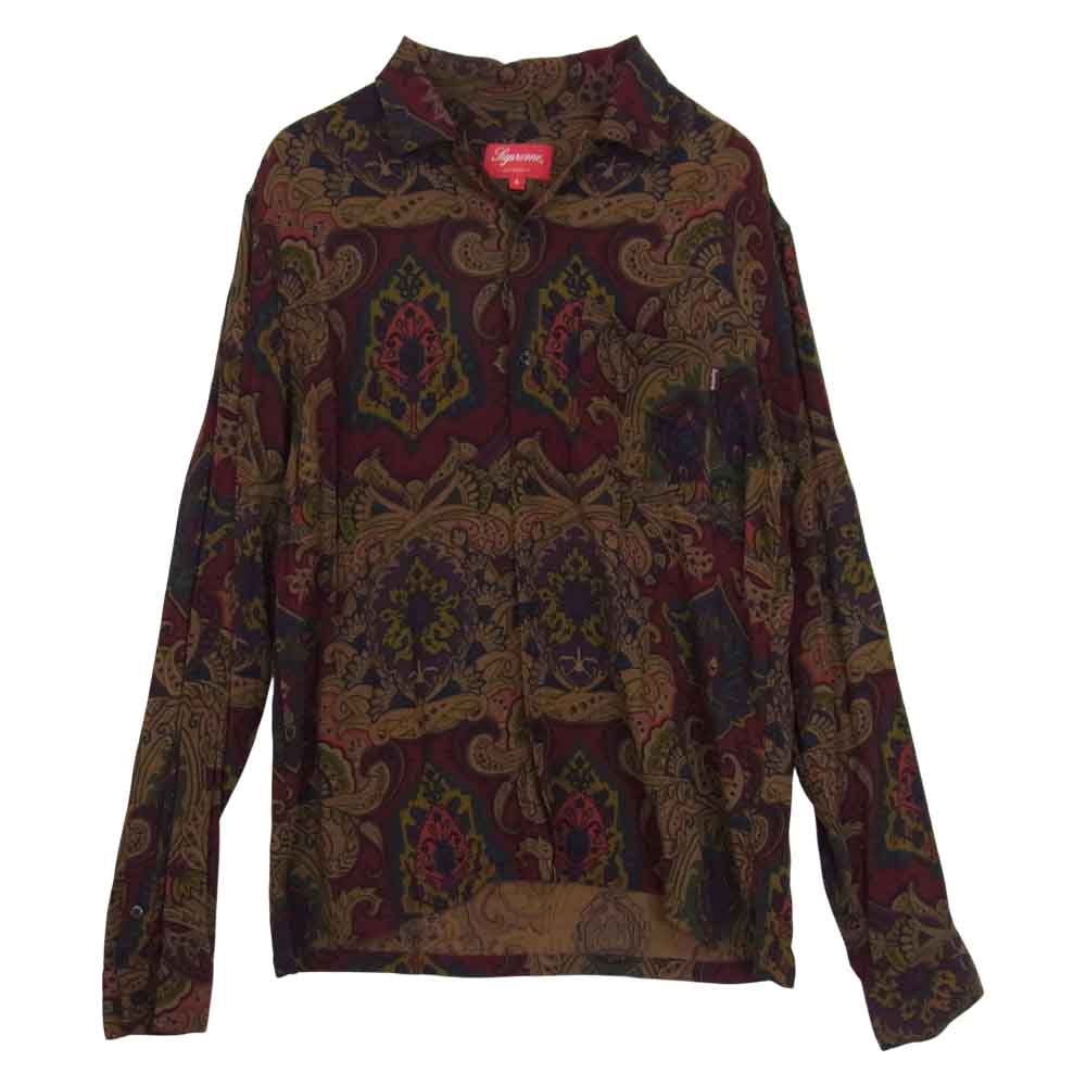 Supreme シュプリーム 15AW Rayon Paisley Shirt マルチカラー系 S【中古】
