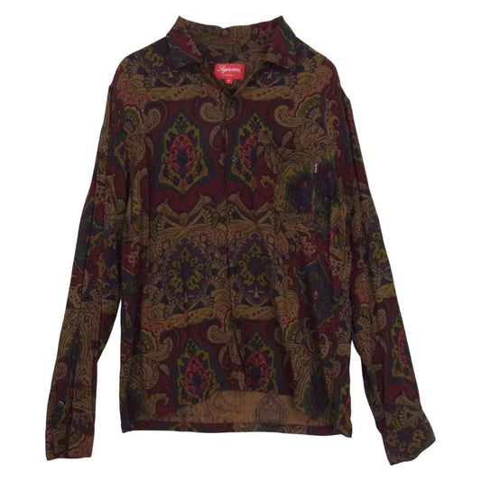 Supreme シュプリーム 15AW Rayon Paisley Shirt マルチカラー系 S【中古】
