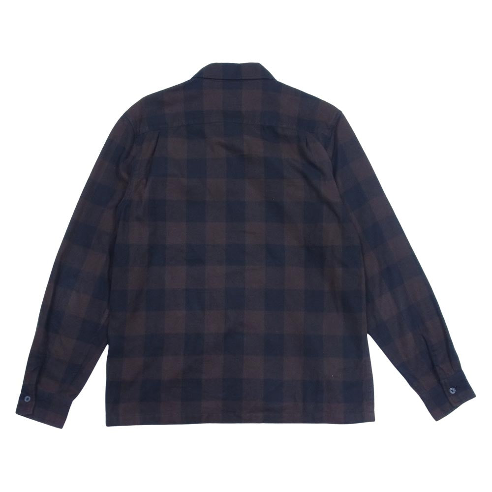 Supreme シュプリーム 16SS Buffalo Plaid Flannel Zip Shirt ブラウン系 S【中古】