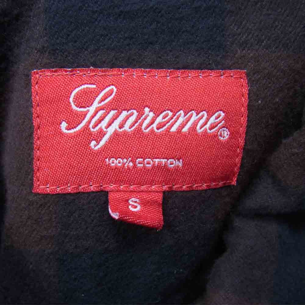Supreme シュプリーム 16SS Buffalo Plaid Flannel Zip Shirt ブラウン系 S【中古】