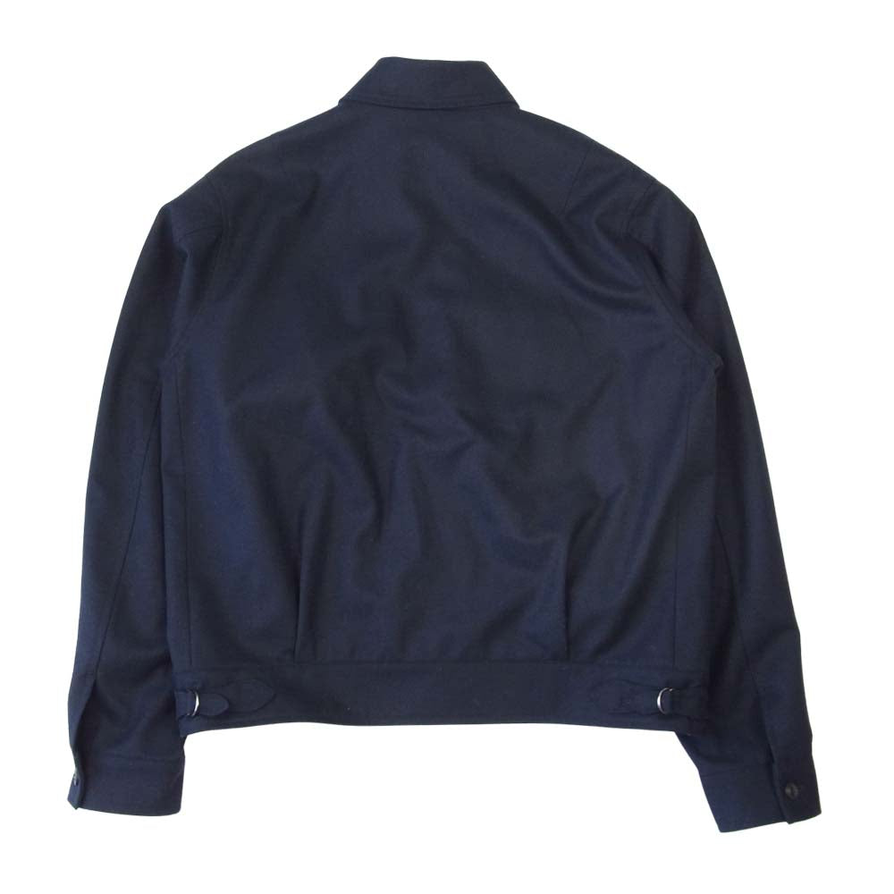 COMOLI コモリ 16AW J03-01007 ウール フラノ ZIP ブルゾン ネイビー系 3【中古】
