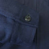 COMOLI コモリ 16AW J03-01007 ウール フラノ ZIP ブルゾン ネイビー系 3【中古】