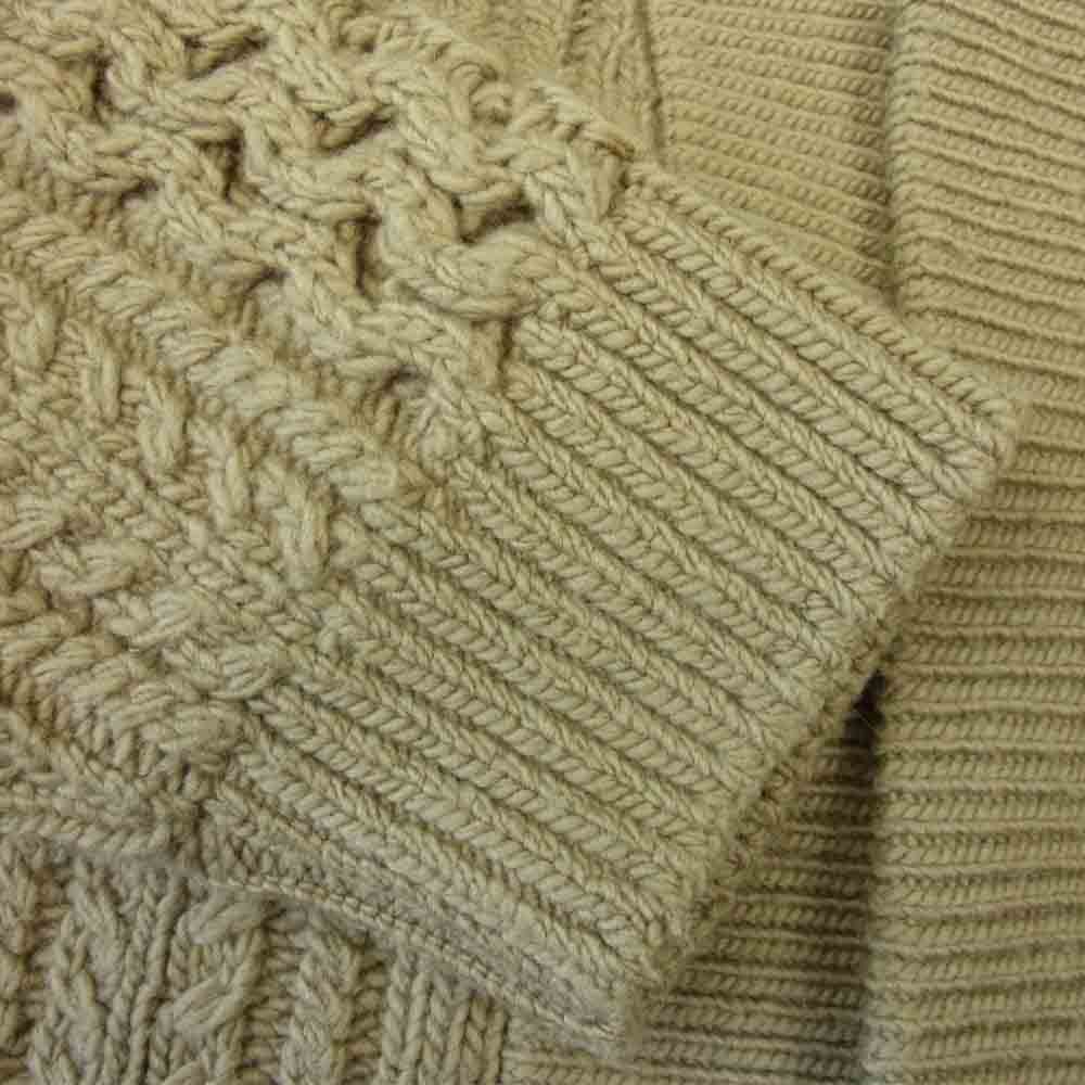 AURALEE オーラリー 18AW A8AG02FM ARAN KNIT GOWN アラン ニット ガウン ベージュ系 5【中古】