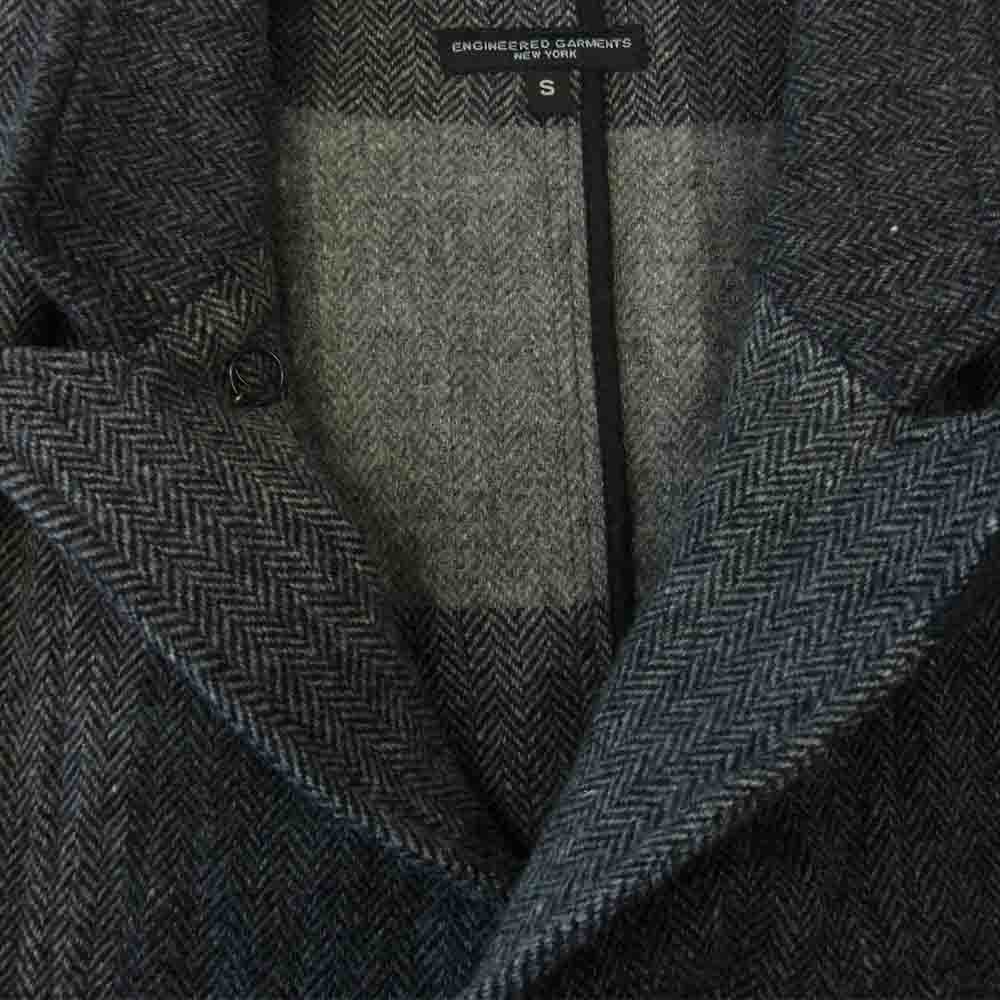 Engineered Garments エンジニアードガーメンツ 17AW Bedford Jacket Lt Weight Big Plaid H.B ヘリンボーン 3B ベッドフォード ジャケット グレー系 S【中古】