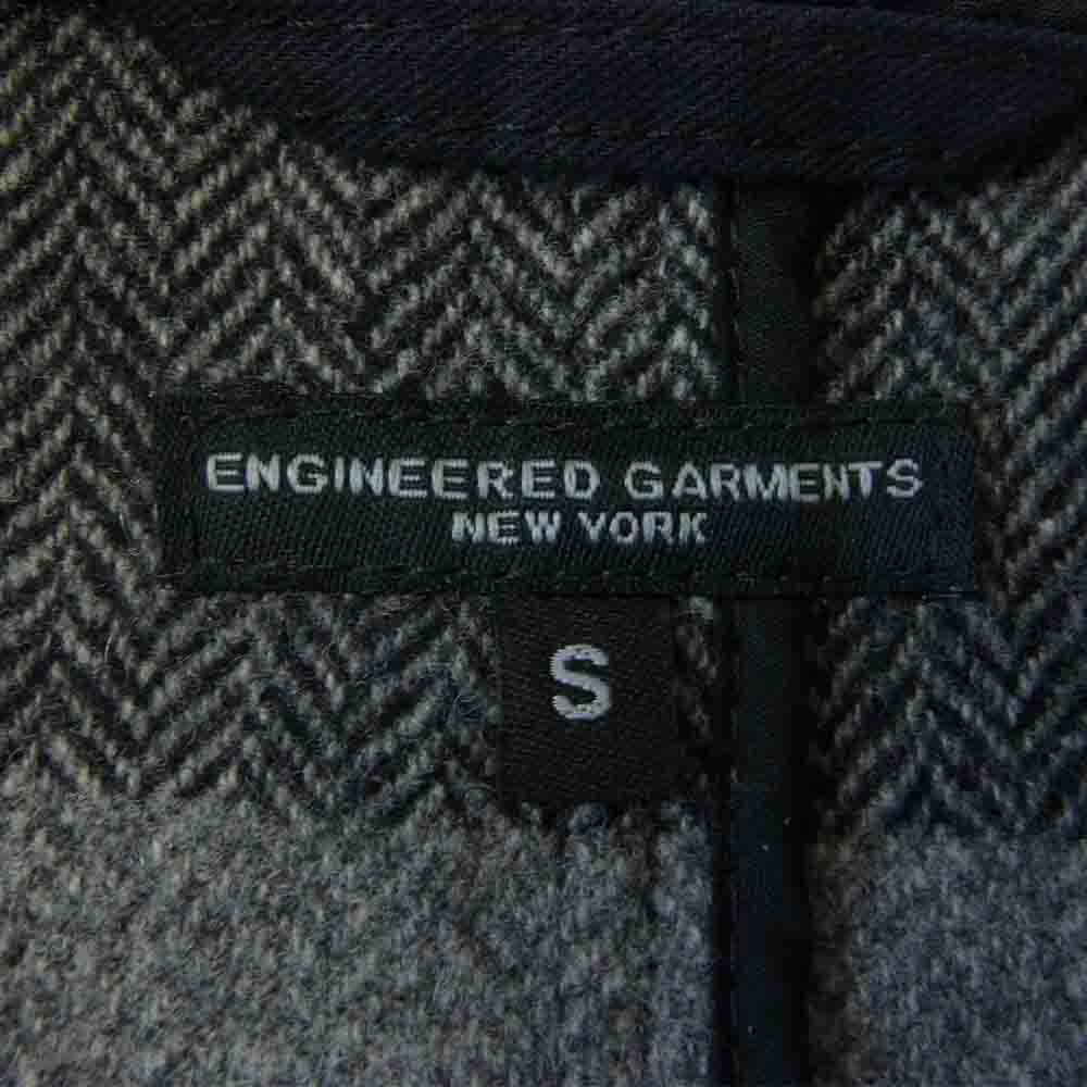 Engineered Garments エンジニアードガーメンツ 17AW Bedford Jacket Lt Weight Big Plaid H.B ヘリンボーン 3B ベッドフォード ジャケット グレー系 S【中古】