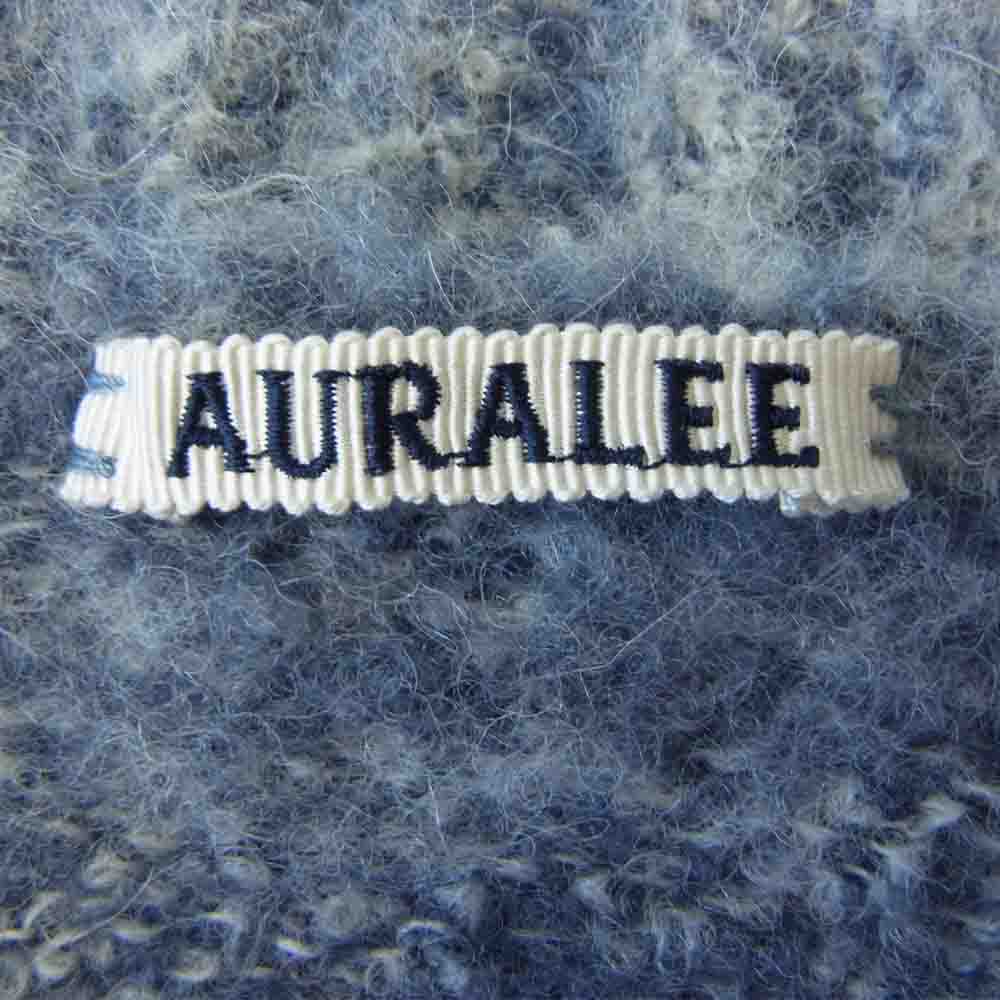 AURALEE オーラリー 20AW A20AP02AP WOOL ALPACA FELT KNIT P/O フェルト アルパカ ニット ネイビー系 5【中古】