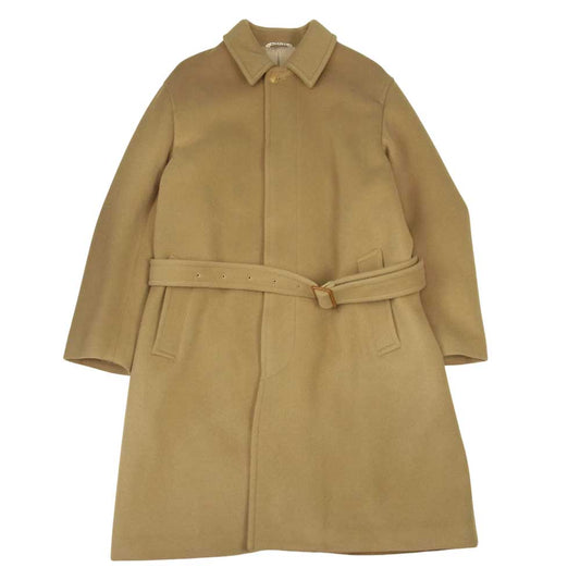 AURALEE オーラリー A6AC01BM Beaver Melton Soutien Collar Coat ビーバー メルトン ステンカラー コート ベージュ系 5【美品】【中古】