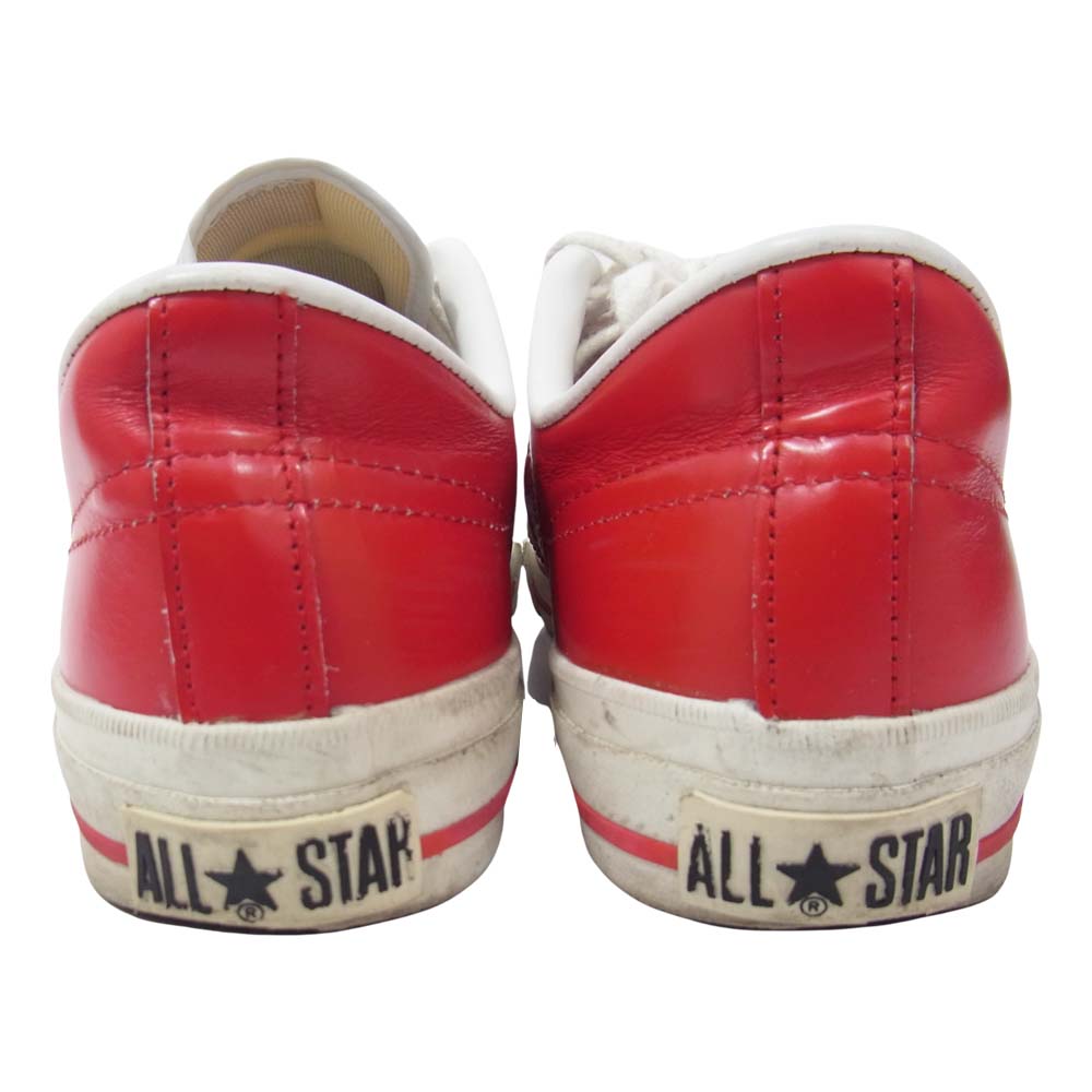 CONVERSE コンバース MADE IN JAPAN 日本製 ワンスター レザー ローカット レッド系 26cm【中古】