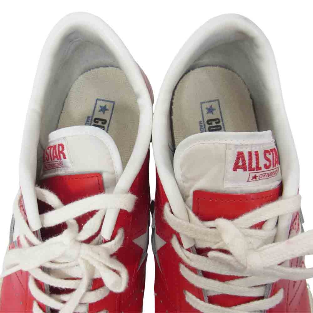 CONVERSE コンバース MADE IN JAPAN 日本製 ワンスター レザー ローカット レッド系 26cm【中古】