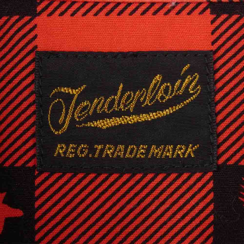 TENDERLOIN テンダーロイン T-WESTERN SHT ウエスタン チェック 長袖 シャツ 日本製 レッド系 ブラック系 S【中古】