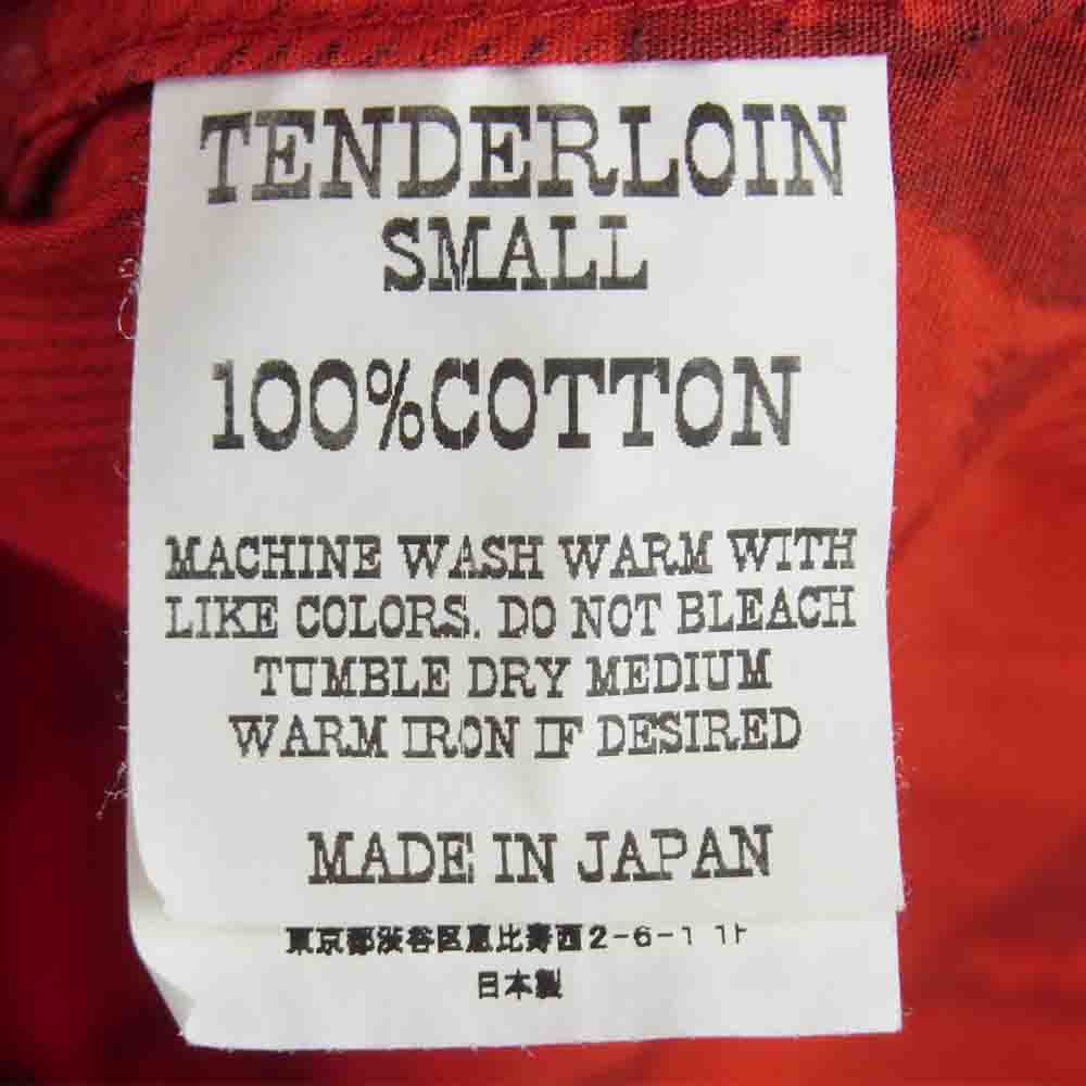 TENDERLOIN テンダーロイン T-WESTERN SHT ウエスタン チェック 長袖 シャツ 日本製 レッド系 ブラック系 S【中古】