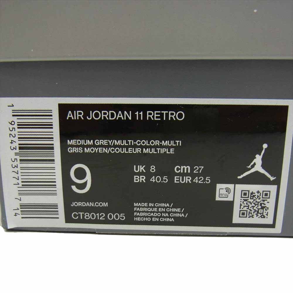 NIKE ナイキ CT8012-005 AIR JORDNA 11 RETRO エアジョーダン イレブン レトロ クールグレー グレー系 27cm【新古品】【未使用】【中古】