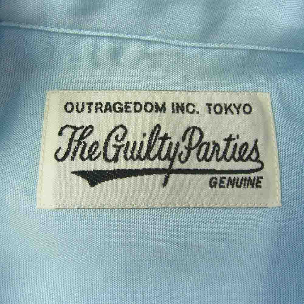 WACKO MARIA ワコマリア 22SS-WMS-OC05 50's SHIRT L/S TYPE-1 長袖 ハワイアンシャツ ライトブルー系 M【新古品】【未使用】【中古】