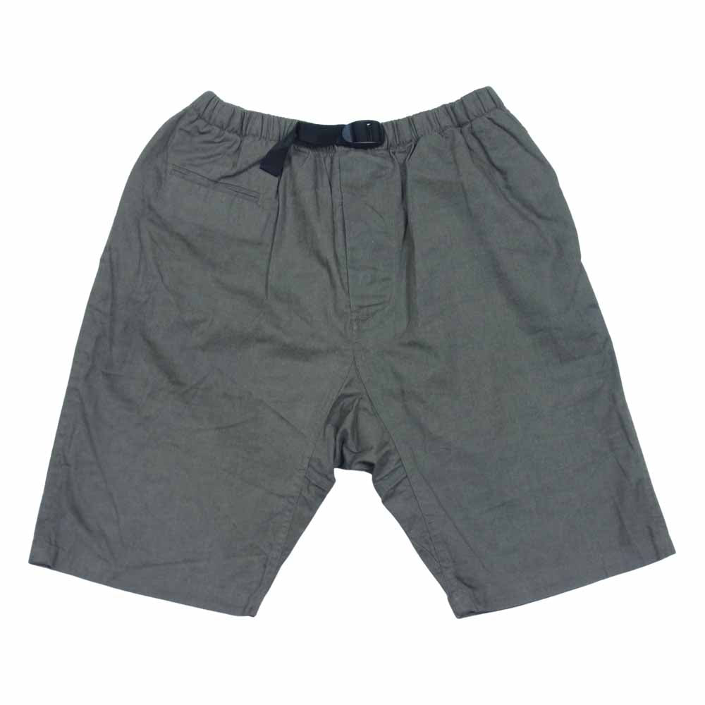 スティーブンアラン アジャスターベルト タック ショーツ ハーフパンツ カーキグレー系 32【中古】