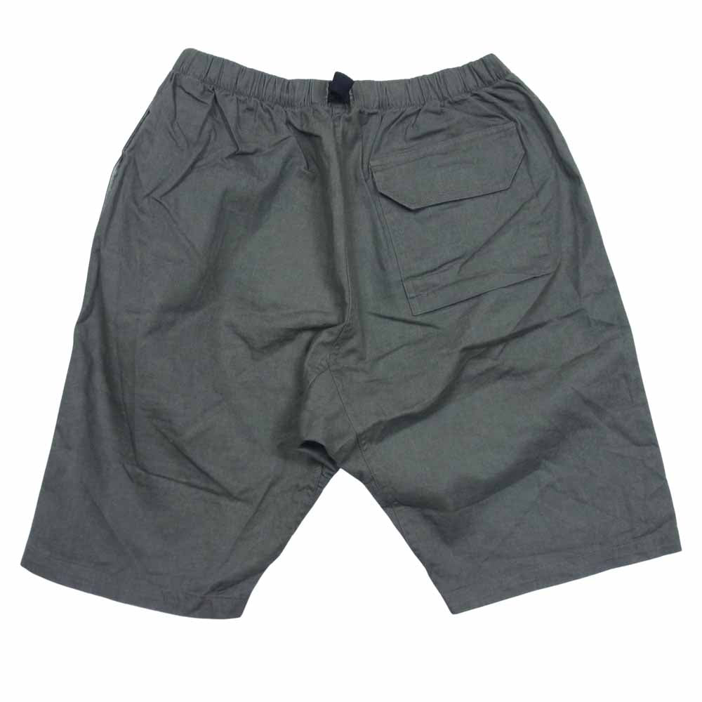 スティーブンアラン アジャスターベルト タック ショーツ ハーフパンツ カーキグレー系 32【中古】