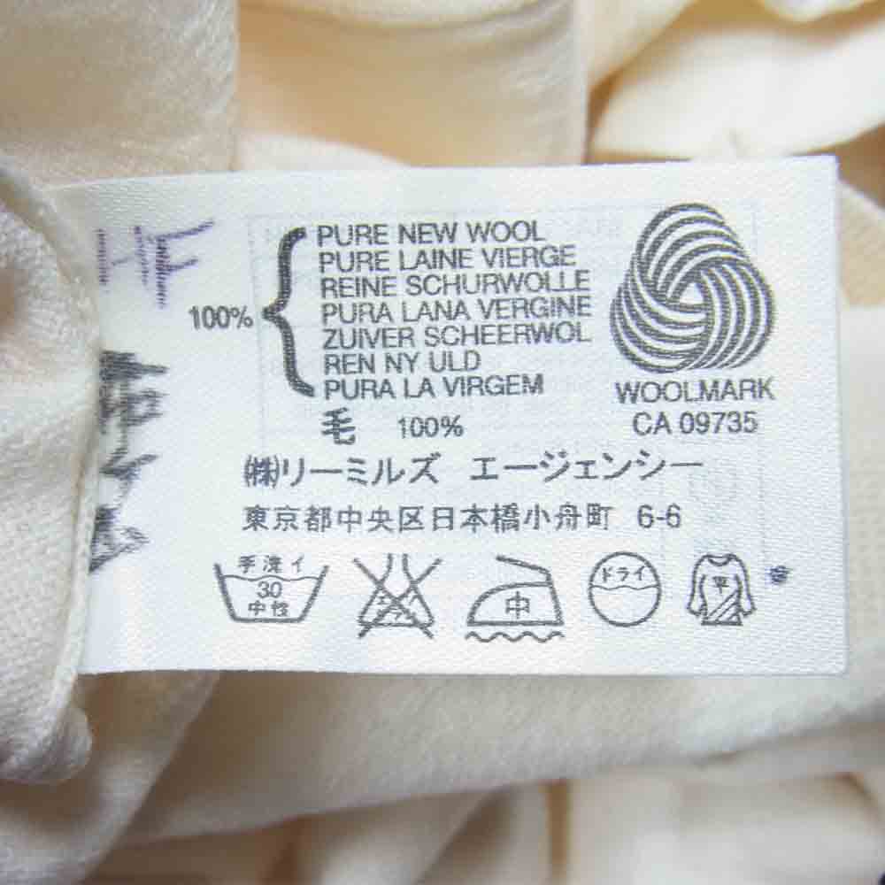 JOHN SMEDLEY ジョンスメドレー 英国製 ウール Vネック ニット セーター ホワイト系【中古】