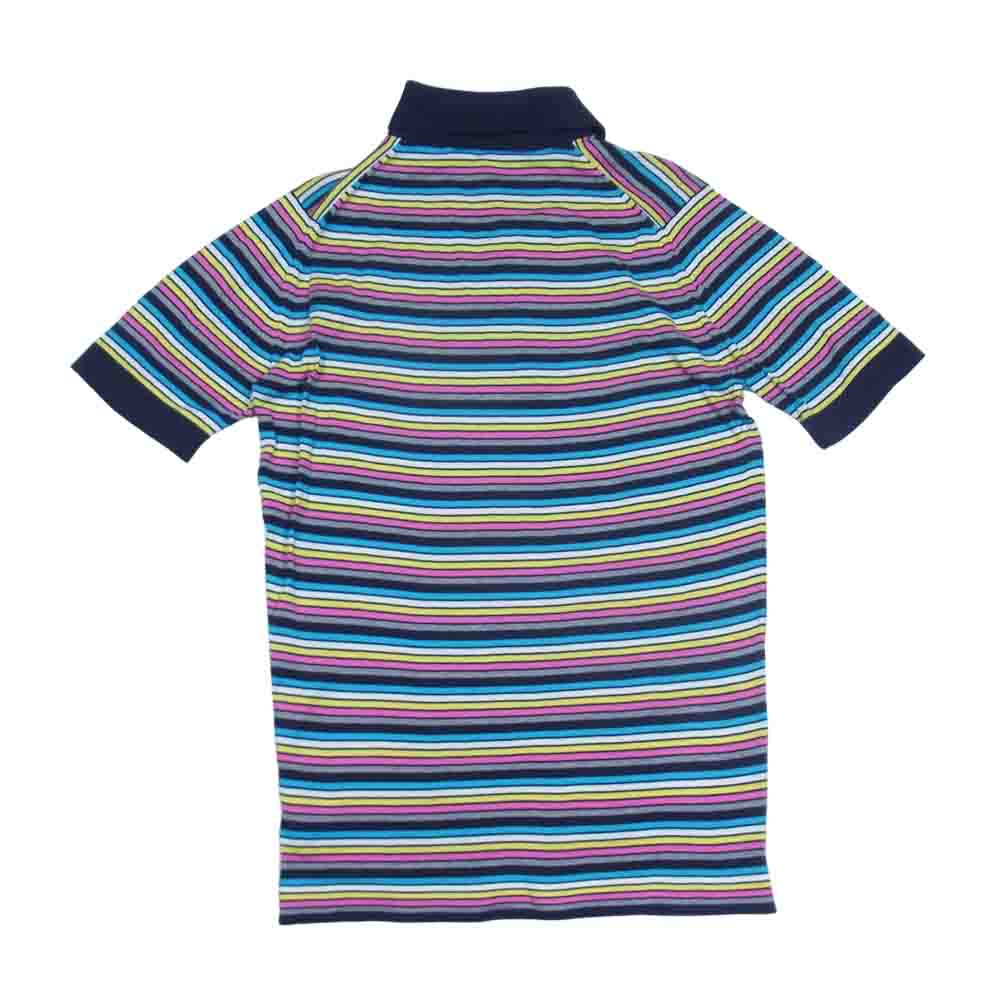 JOHN SMEDLEY ジョンスメドレー 英国製 ボーダー ニット ポロシャツ セーターマルチカラー マルチカラー系【中古】
