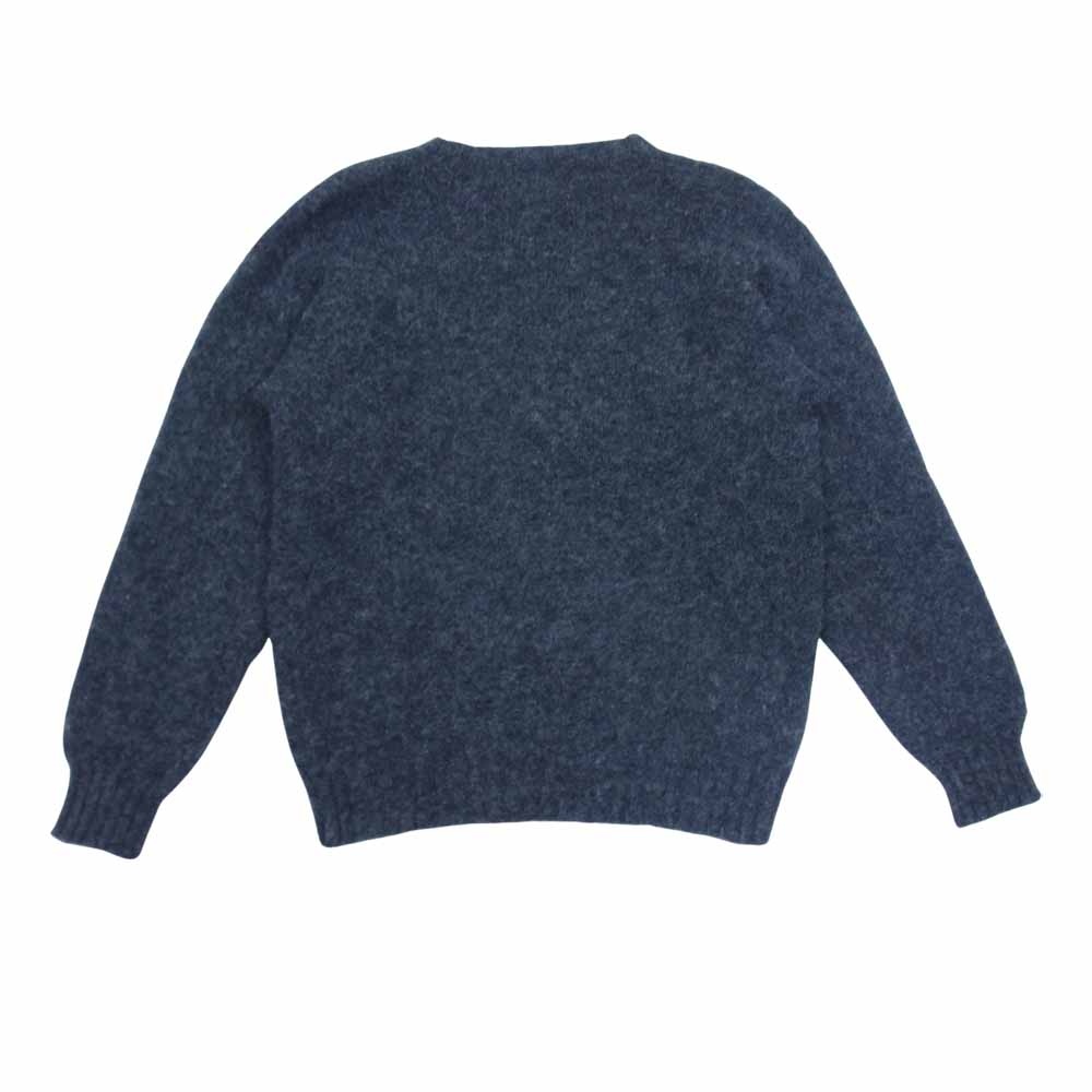 PETER BLANCE ピーターバランス SHETLAND CREWNECK SWEATER SHAGGY DOG シャギードッグ シェットランド クルーネック ニット セーター ダークグレー系 表記無し【中古】