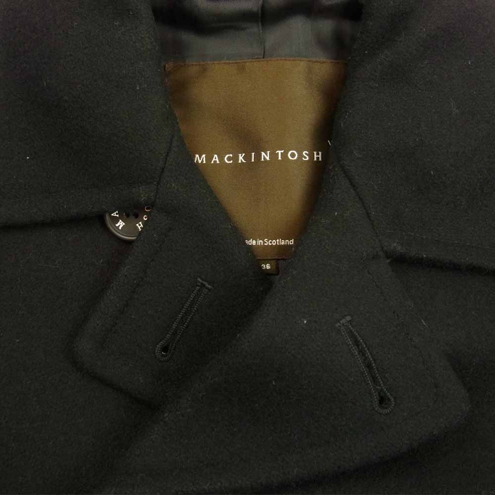 Mackintosh マッキントッシュ ダブルコート 36英国製ウール ブラック
