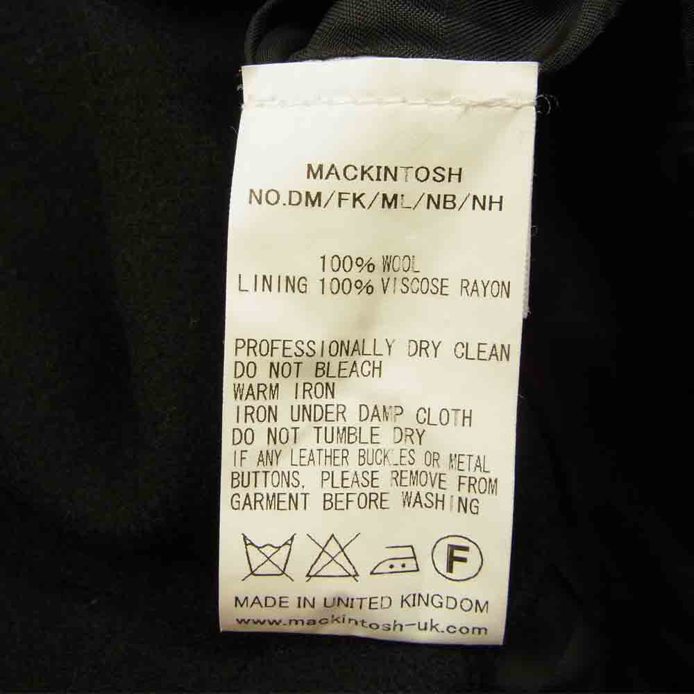 Mackintosh マッキントッシュ 国内正規品 英国製 ダブルブレスト ウール ジャケット ショート ハーフ コート ブラック系 36【中古】