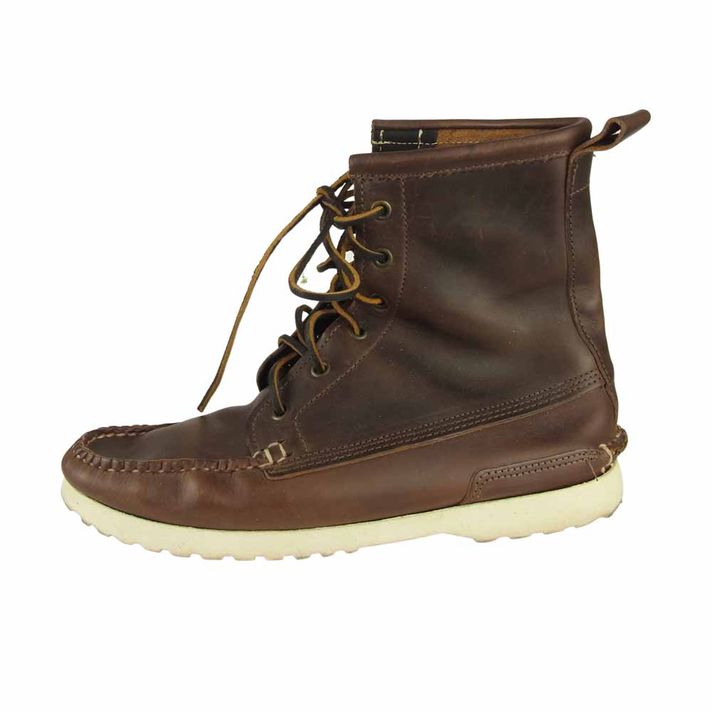 クオディ モカシン レースアップ ブーツ ブラウン系 8【中古】