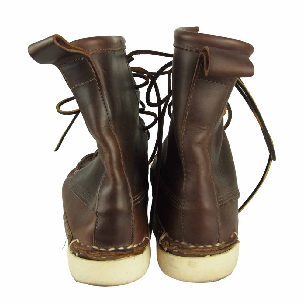 クオディ モカシン レースアップ ブーツ ブラウン系 8【中古】