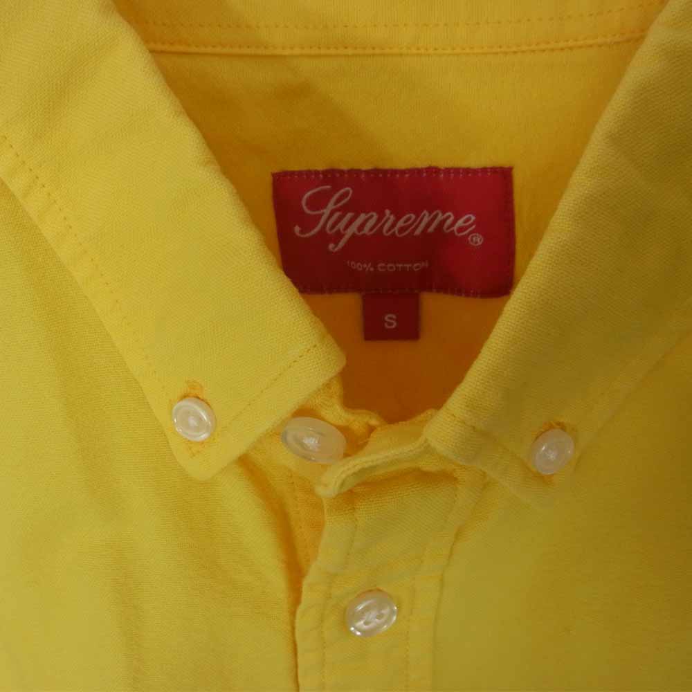 Supreme シュプリーム BD Shirt ボタン ダウン シャツ イエロー イエロー系 S【中古】