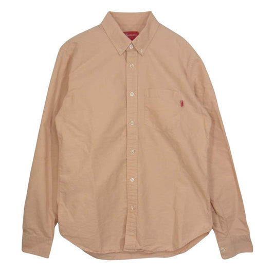 Supreme シュプリーム BD Shirt ボタン ダウン シャツ ピンクベージュ ピンク系 ベージュ系 S【中古】