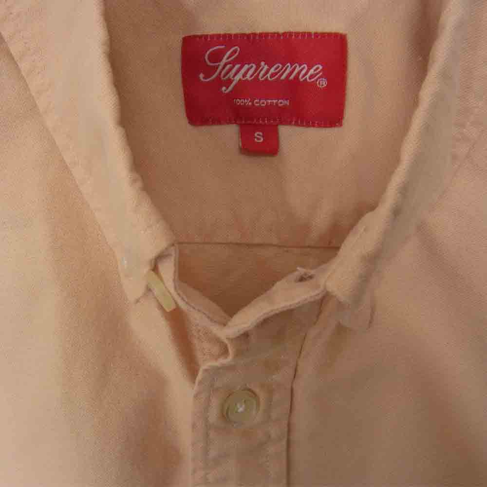 Supreme シュプリーム BD Shirt ボタン ダウン シャツ ピンクベージュ ピンク系 ベージュ系 S【中古】