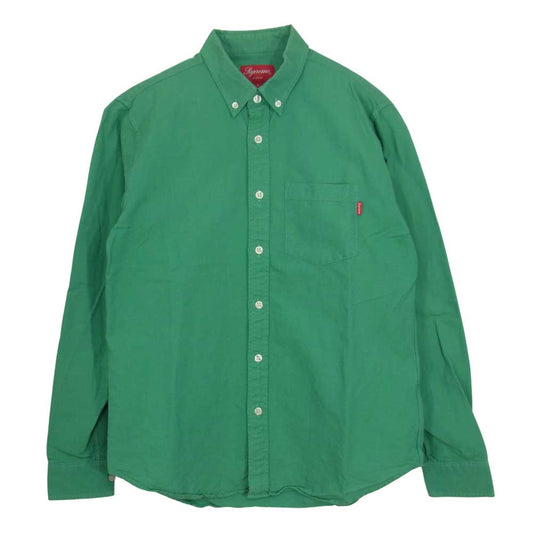 Supreme シュプリーム BD Shirt ボタン ダウン シャツ イエローグリーン ライトグリーン系 S【中古】