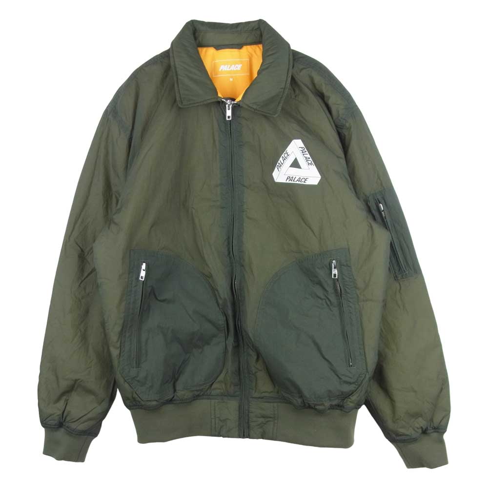 パレススケートボード WAXIMUM BOMBER ワックス コーティング ボンバー ジャケット カーキ系 M【中古】