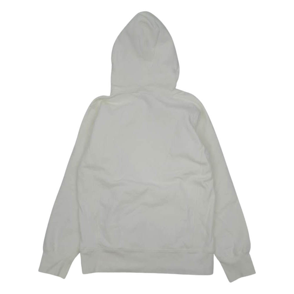 Supreme シュプリーム 16AW Chrome Classic Logo Hooded Sweat shirt クローム クラシック ロゴ パーカー ホワイト系 M【中古】