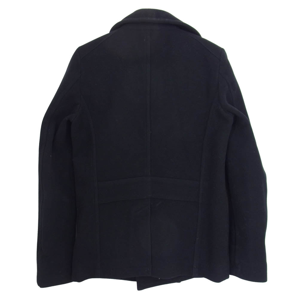 ripvanwinkle リップヴァンウィンクル RL-2713  P-COAT ヴィンテージメルトン Pコート ダブルブレスト ショート ジャケット ブラック系 4【中古】