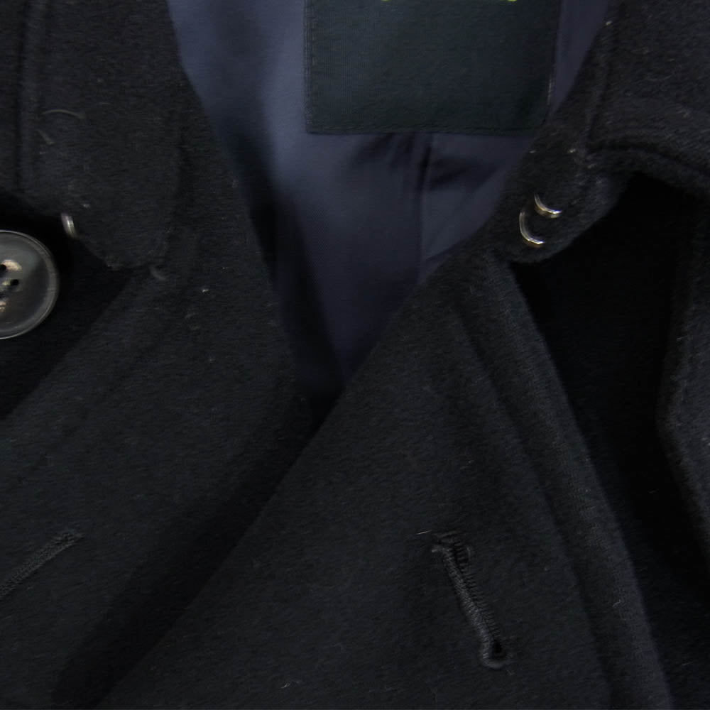ripvanwinkle リップヴァンウィンクル RL-2713  P-COAT ヴィンテージメルトン Pコート ダブルブレスト ショート ジャケット ブラック系 4【中古】