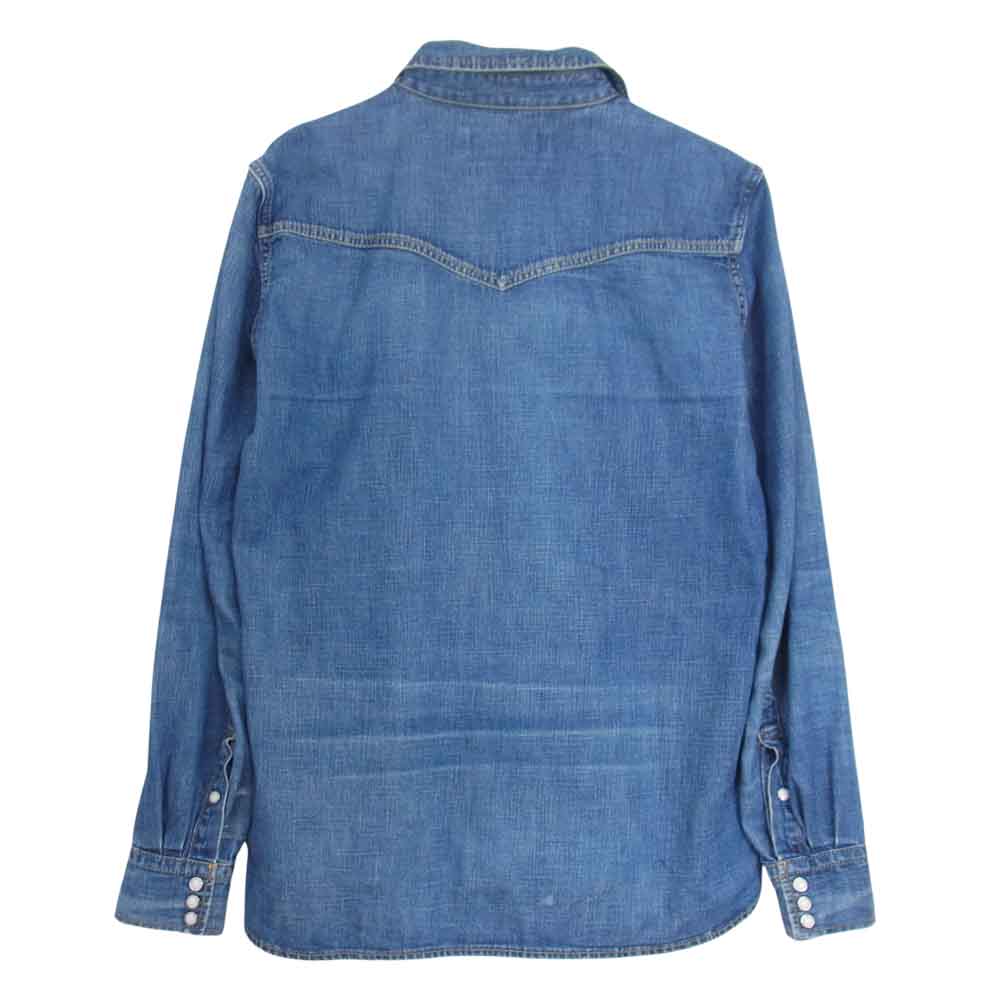REMI RELIEF レミレリーフ フラワー スタッズ デニム 長袖 インディゴブルー系 M【中古】