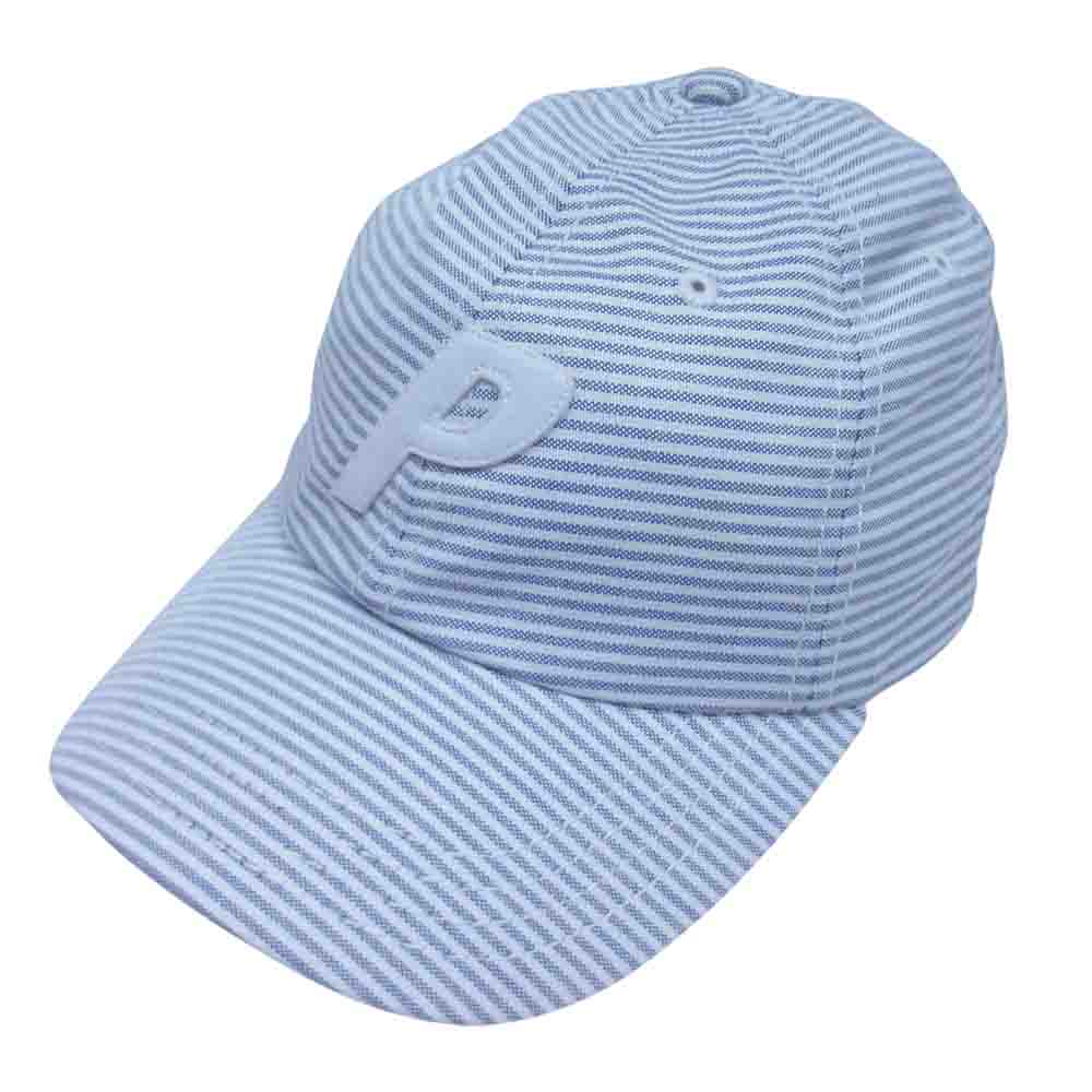 パレス P 6-PANEL 6パネル キャップ ストライプ ホワイト系【中古】