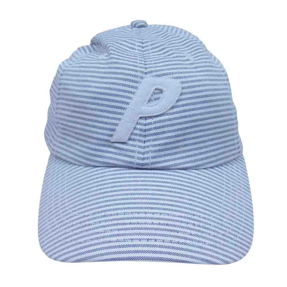 パレス P 6-PANEL 6パネル キャップ ストライプ ホワイト系【中古】
