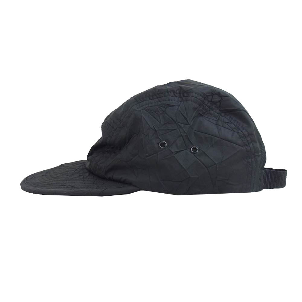 Supreme シュプリーム Wrinkled Nylon Softbill Camp Cap リンクル ナイロン ソフトビル キャンプ キャップ  ブラック系【中古】