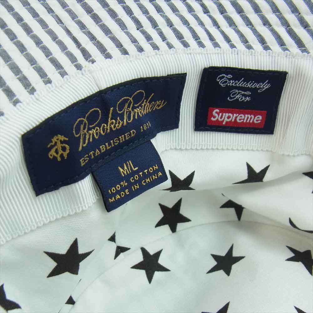 Supreme シュプリーム 14SS × Brooks Brothers Seersucker Bucket Hat ブルックス ブラザーズ シアサッカー バケット ハット マルチカラー系 M/L【中古】