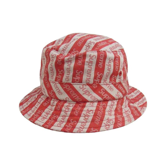 Supreme シュプリーム 14AW Jacuard Logo Crusher ジャガード ロゴ クラッシャー ハット マルチカラー系 MEDIUM/LARGE【中古】