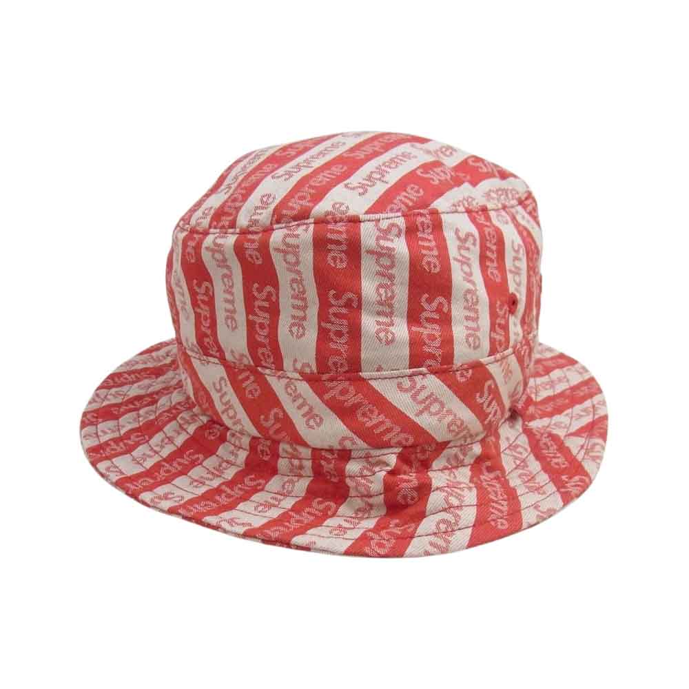 Supreme シュプリーム 14AW Jacuard Logo Crusher ジャガード ロゴ クラッシャー ハット マルチカラー系 MEDIUM/LARGE【中古】