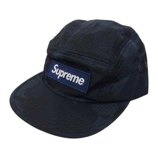 Supreme シュプリーム Nylon Camo Camp Cap ナイロン カモ キャンプ キャップ ネイビー系【中古】
